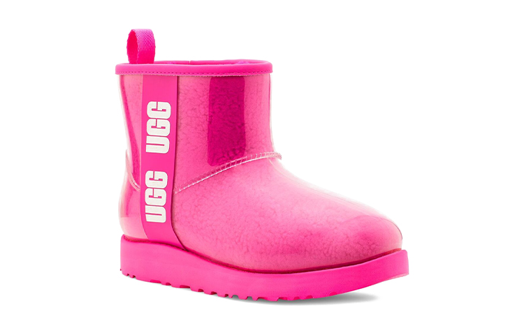 Lookbook 大童 UGG 經典迷你透明果凍雪地靴 紫色