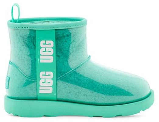 大童 UGG CLASSIC CLEAR MINI 迷你透明款加綿 短筒 雪地靴 水藍色 Order 大童 UGG CLASSIC CLEAR MINI 迷你透明款加綿 短筒 雪地靴 水藍色