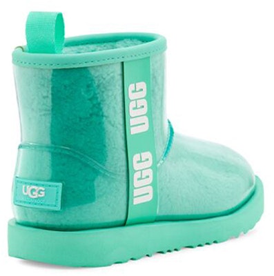 大童 UGG CLASSIC CLEAR MINI 迷你透明款加綿 短筒 雪地靴 水藍色 Shop 大童 UGG CLASSIC CLEAR MINI 迷你透明款加綿 短筒 雪地靴 水藍色