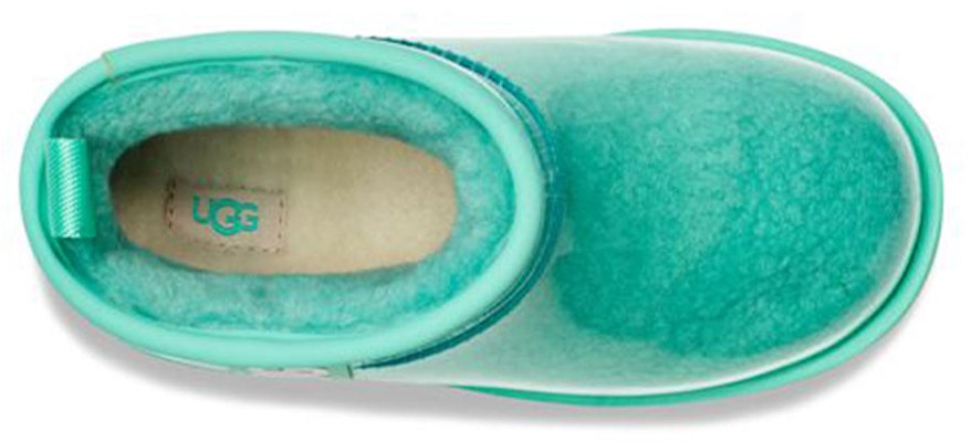 大童 UGG CLASSIC CLEAR MINI 迷你透明款加綿 短筒 雪地靴 水藍色 Purchase 大童 UGG CLASSIC CLEAR MINI 迷你透明款加綿 短筒 雪地靴 水藍色