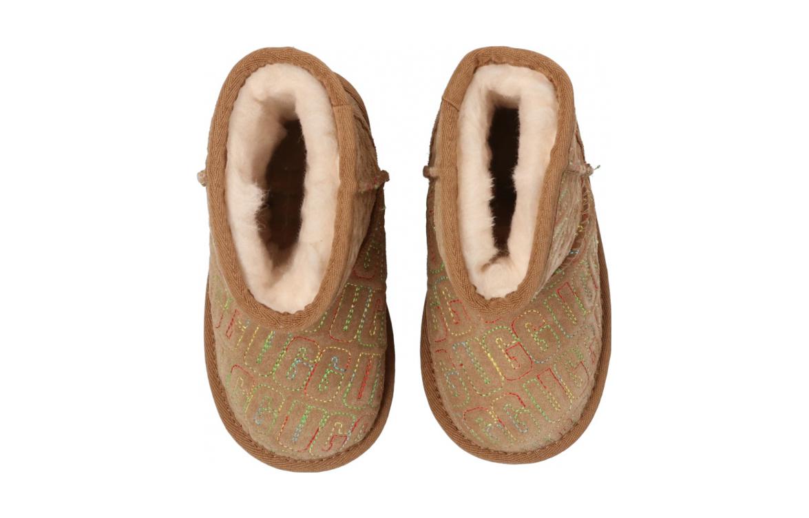 Shop (JR) UGG Classic II Graphic Stitch 'Chestnut' Pria/Wanita Boot Kulit Asli 1112383T-CHE