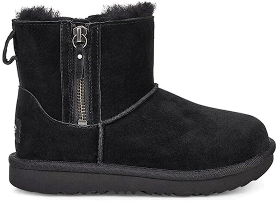 (JR) UGG Classic II 迷你双拉链靴 '大童黑色' 1102469K-BLK Order (JR) UGG Classic II 迷你双拉链靴 '大童黑色' 1102469K-BLK