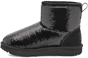 (Youth) UGG Classic Mini 'Mirror Ball Boots' 1143708K-BLK (Youth) UGG Classic Mini 'Mirror Ball Boots' 1143708K-BLK