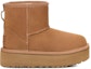 Order (JR) UGG Classic Mini Platform 'Chestnut' Tapak Tinggi Coklat Tua 1143700K-CHE
