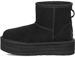 (Youth) UGG Classic Mini Platform Boot Black 1143700K-BLK (Youth) UGG Classic Mini Platform Boot Black 1143700K-BLK