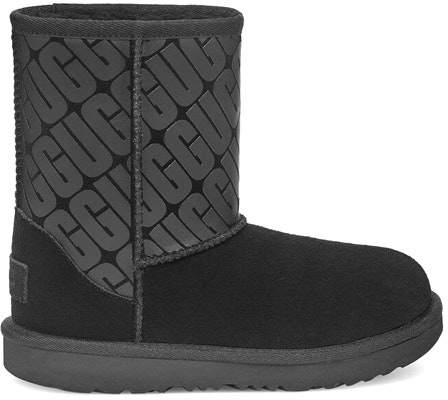 (Youth) UGG Classic Short 'Black Ugg Logo' 1129491K-BLK Order (Youth) UGG Classic Short 'Black Ugg Logo' 1129491K-BLK
