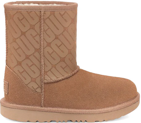 (Youth) UGG Classic Short 'Chestnut with UGG Logo' 1129491K-CHE Order (Youth) UGG Classic Short 'Chestnut with UGG Logo' 1129491K-CHE