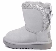 (Youth) UGG Classic Short II 'Grey' 1103617K-GRV