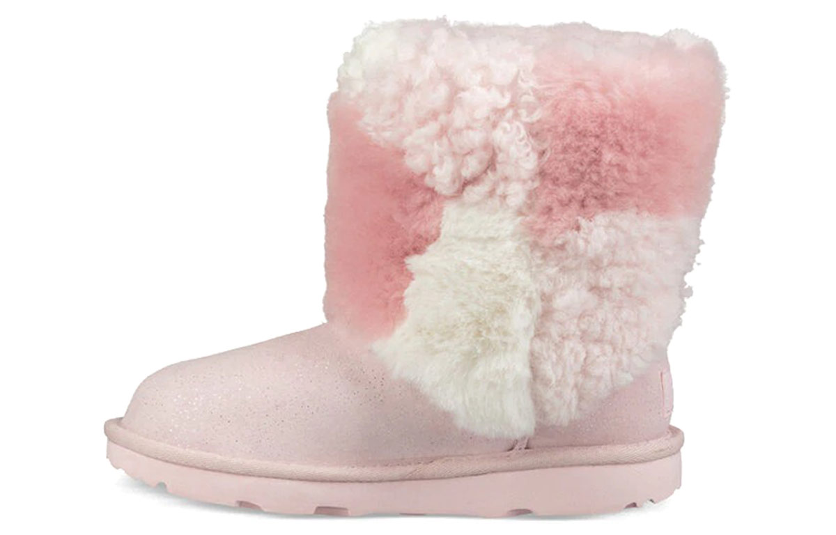 Buy (JR) UGG Classic Short Patchwork 'Merah Muda' 1095009K-BPNK