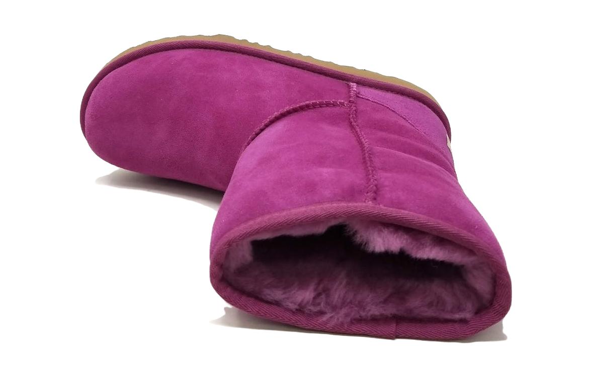 Shop UGG經典高筒II 絨面 保暖 休閒舒適 短筒 雪地靴 大童 洋紅色