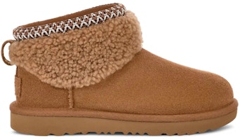 (Youth) UGG Classic Ultra Mini Maxi Curly Boot Chestnut 1157730K-CHE (Youth) UGG Classic Ultra Mini Maxi Curly Boot Chestnut 1157730K-CHE