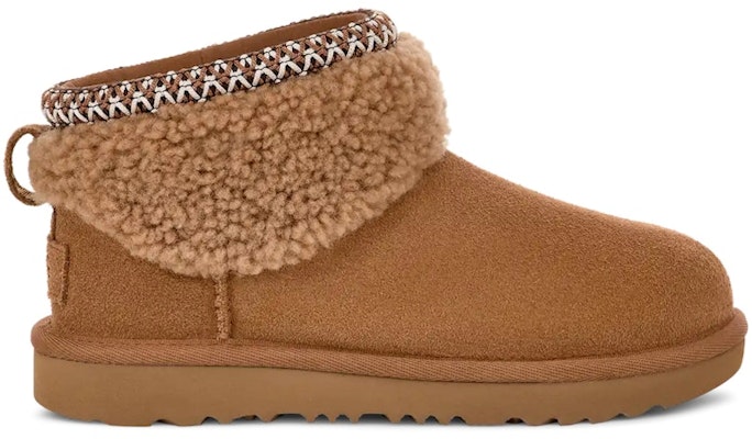 (Youth) UGG Classic Ultra Mini Maxi Curly Boot Chestnut 1157730K-CHE Buy (Youth) UGG Classic Ultra Mini Maxi Curly Boot Chestnut 1157730K-CHE