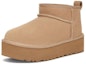 Lookbook (JR) UGG 클래식 울트라 미니 플랫폼 샌드 부츠 1157791K-SAN