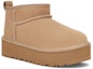 Shop (JR) UGG 클래식 울트라 미니 플랫폼 샌드 부츠 1157791K-SAN