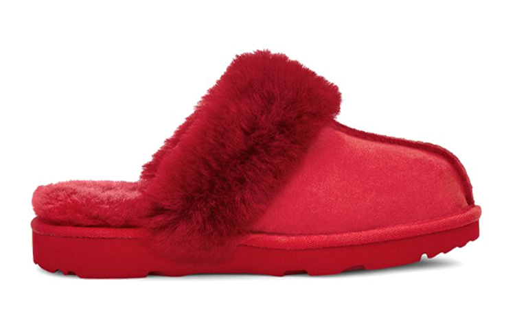 Order (JR) UGG Cozy拖鞋 '红色绒毛' 1019065K-RBRD