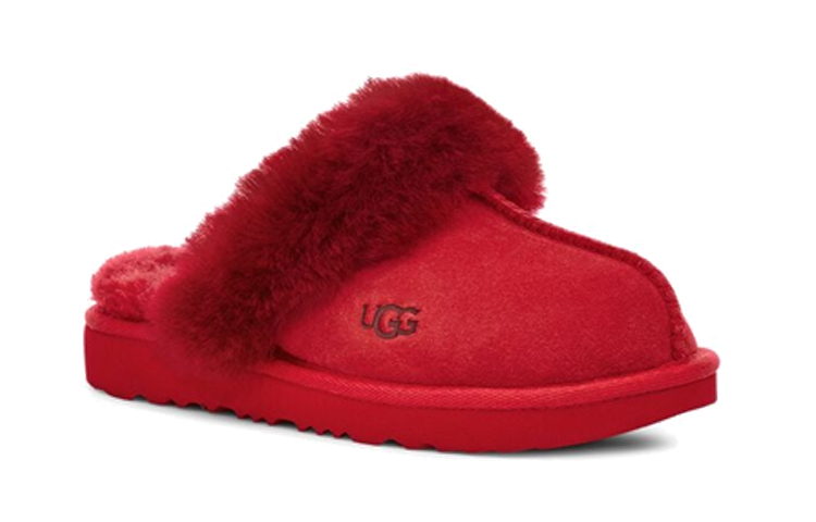 Lookbook (JR) UGG Cozy拖鞋 '红色绒毛' 1019065K-RBRD