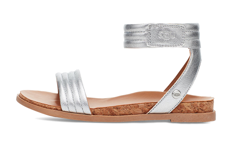 (Youth) UGG Ethena 'Silver Comfort Breathable Sandal' 1110935K-SLVR