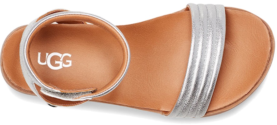 (Youth) UGG Ethena 'Silver Comfort Breathable Sandal' 1110935K-SLVR Shop (Youth) UGG Ethena 'Silver Comfort Breathable Sandal' 1110935K-SLVR