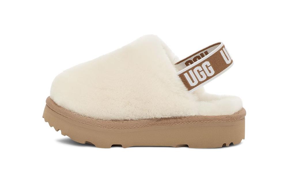 Buy 幼童 UGG 羊皮毛一體 舒適休閒 百搭防滑 兒童拖鞋 米白