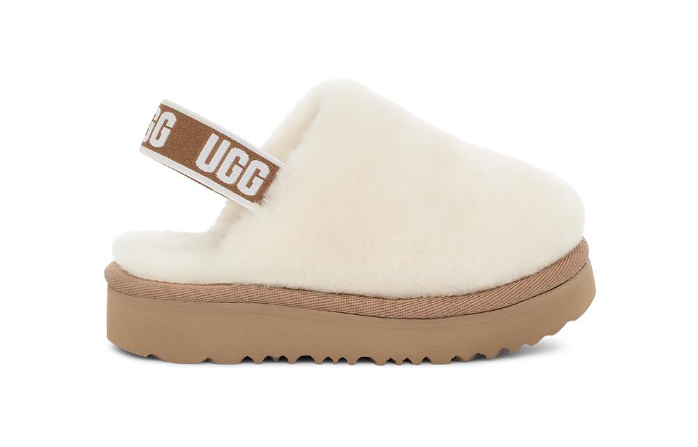 Order 幼童 UGG 羊皮毛一體 舒適休閒 百搭防滑 兒童拖鞋 米白