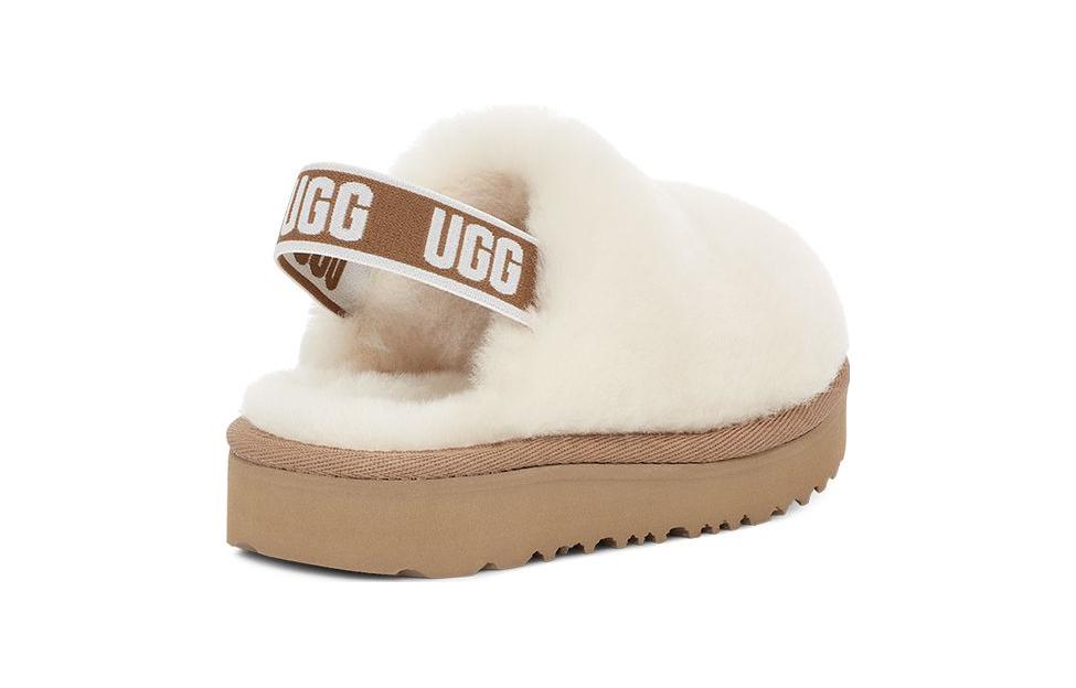 Shop 幼童 UGG 羊皮毛一體 舒適休閒 百搭防滑 兒童拖鞋 米白