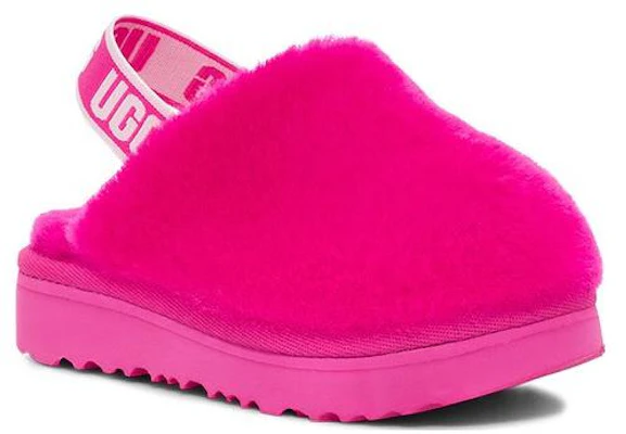 兒童 UGG 羊毛皮 圓頭鬆緊帶 兒童涼鞋 玫瑰紅色 Order 兒童 UGG 羊毛皮 圓頭鬆緊帶 兒童涼鞋 玫瑰紅色