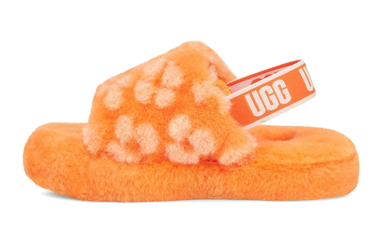 (Youth) UGG Fluff Yeah Slide 'California Poppy' 1119839K-CPPP