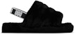 (JR) UGG Fluff Yeah Slide 'Hitam' 1098494K-BLK