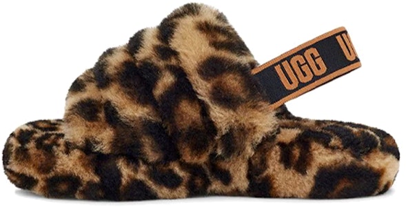 大童 UGG Fluff Yeah 豹紋印花 潮流運動涼鞋 焦糖色 Buy 大童 UGG Fluff Yeah 豹紋印花 潮流運動涼鞋 焦糖色
