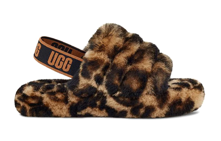 Order (Youth) UGG Fluff Yeah Slide 'Caramel Leopard Print' 1123640K-BTC