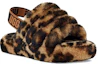 Lookbook (Youth) UGG Fluff Yeah Slide 'Caramel Leopard Print' 1123640K-BTC