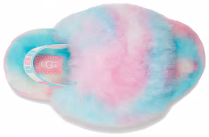 Shop 大童 UGG Fluff Yeah 印花毛絨涼拖 彩色