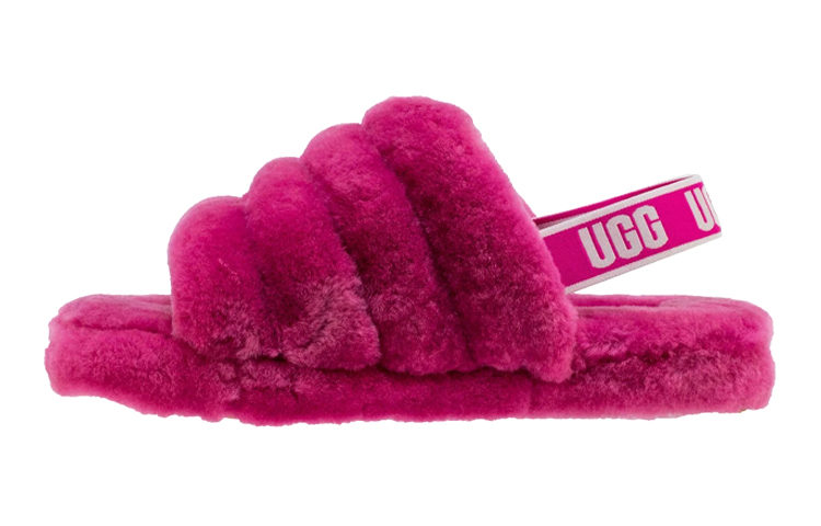 (Youth) UGG Fluff Yeah Slide 'Fuchsia' 1098494K-FUS