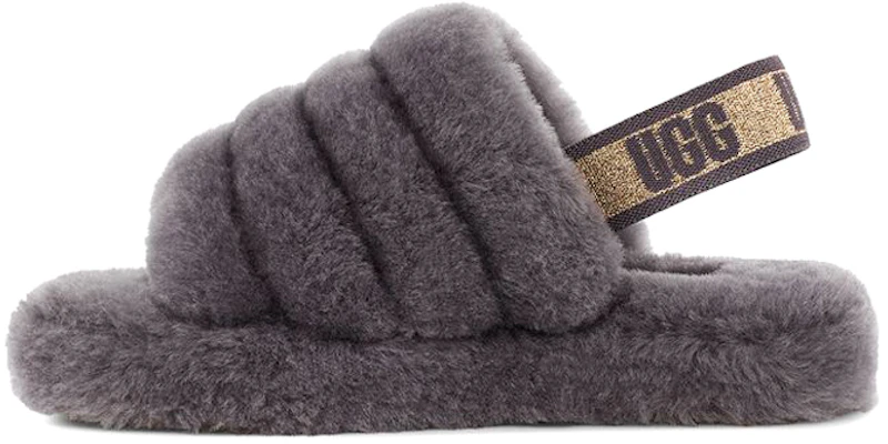 (Youth) UGG Fluff Yeah Slide 'Glitter Grey' 1116492K-SHA Buy (Youth) UGG Fluff Yeah Slide 'Glitter Grey' 1116492K-SHA