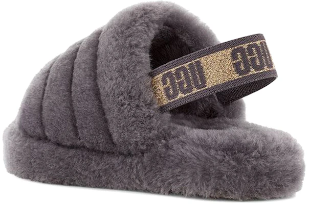 (Youth) UGG Fluff Yeah Slide 'Glitter Grey' 1116492K-SHA Lookbook (Youth) UGG Fluff Yeah Slide 'Glitter Grey' 1116492K-SHA