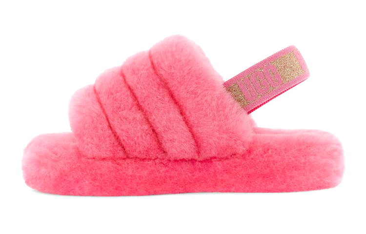 (Youth) UGG Fluff Yeah Slide 'Glitter Pink' 1116492K-PKRS