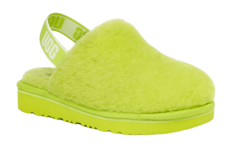 Shop (Youth) UGG Fluff Yeah Slide 'Green' 1123633K-KLM