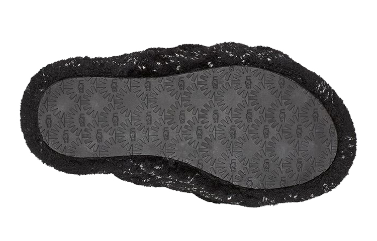 Purchase (Youth) UGG Fluff Yeah Slide 'Metallic Black Sparkle' 1125380K-BLK