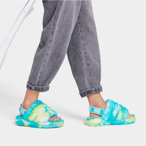 (Anak-Anak) UGG Fluff Yeah Slide 'Oasis Blue' 1123636K-OBSL Sizing (Anak-Anak) UGG Fluff Yeah Slide 'Oasis Blue' 1123636K-OBSL