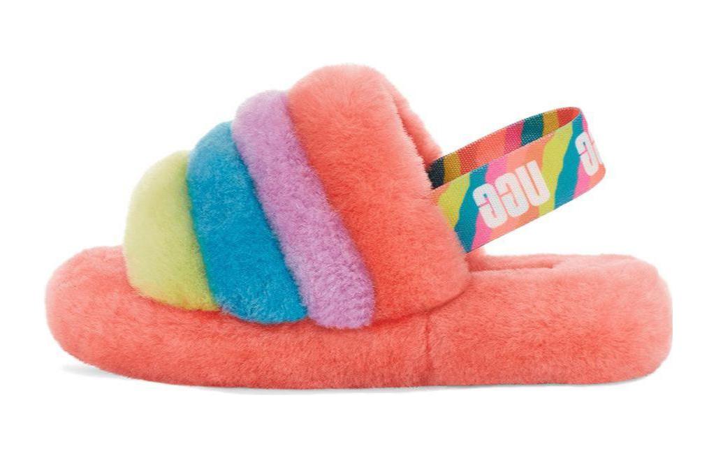 (Youth) UGG Fluff Yeah Slide 'Peach Bliss Multi-Color' 1124925K-PBMT