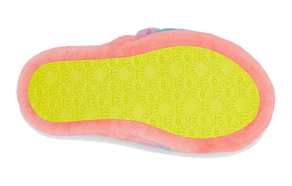 Details for (JR) UGG Fluff Yeah 拖鞋 '蜜桃多色' 1124925K-PBMT