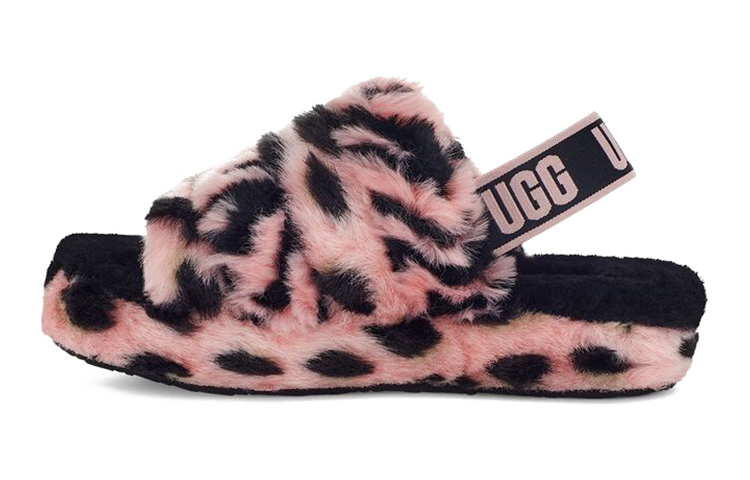 (Youth) UGG Fluff Yeah Slide 'Pink Black' 1124939K-PSLP