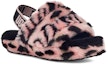 Lookbook (JR) UGG Fluff Yeah Slide 'Pink Black' - Selipar Bulu Merah Jambu Hitam wanita 1124939K-PSLP