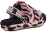 Shop (JR) UGG Fluff Yeah Slide 'Pink Black' - Selipar Bulu Merah Jambu Hitam wanita 1124939K-PSLP