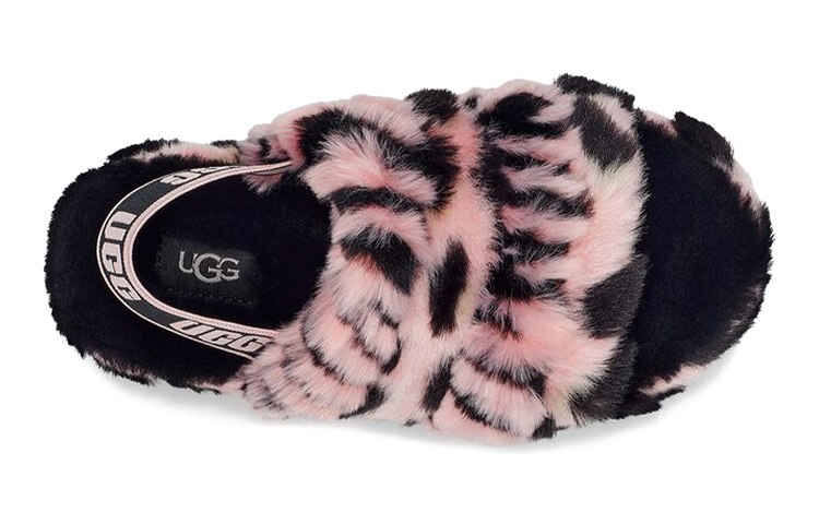 Purchase (Youth) UGG Fluff Yeah Slide 'Pink Black' 1124939K-PSLP