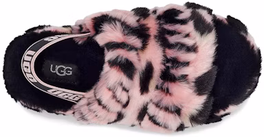 Purchase 大童 UGG Fluff Yeah 舒適柔軟毛毛涼拖鞋 粉紅黑色