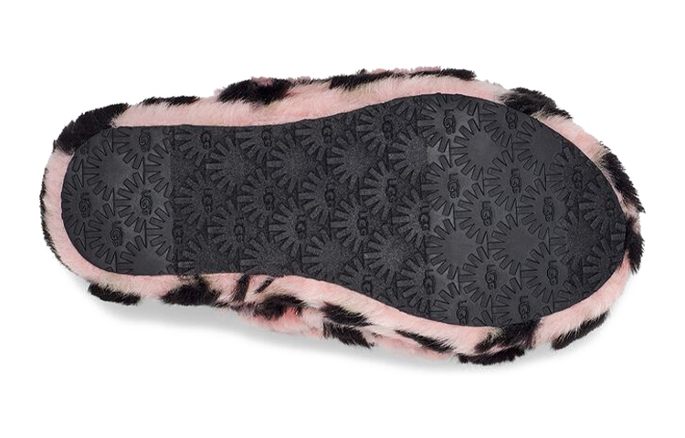 Details for (Youth) UGG Fluff Yeah Slide 'Pink Black' 1124939K-PSLP