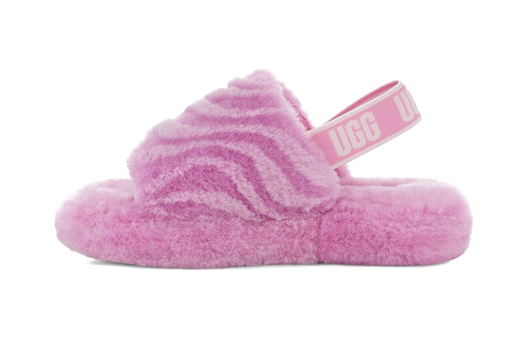(Youth) UGG Fluff Yeah Slide 'Pink Wave' 1124929K-WDF