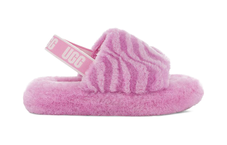 Order (Youth) UGG Fluff Yeah Slide 'Pink Wave' 1124929K-WDF