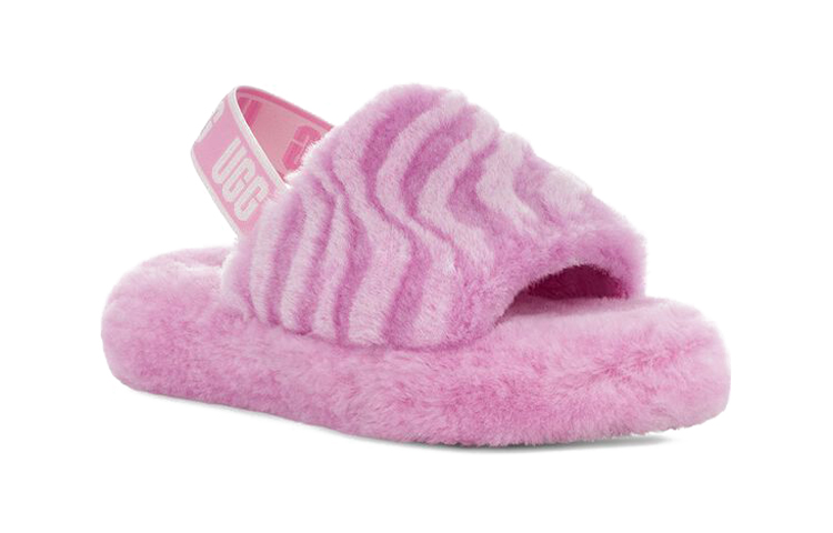 Lookbook (Youth) UGG Fluff Yeah Slide 'Pink Wave' 1124929K-WDF
